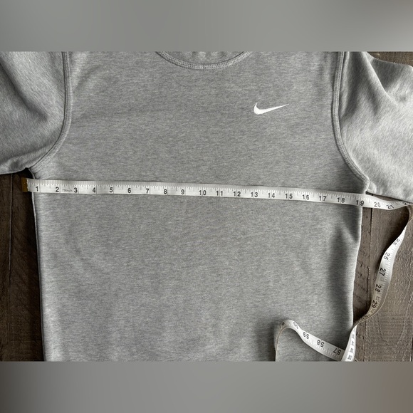 Nike Cotton Crewneck Sweatshirt Heather Gray Unisex Size S - Picture 4 of 9